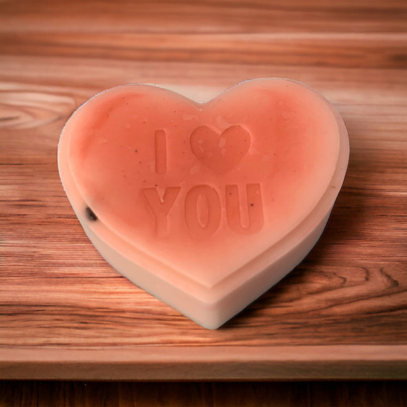 Exclusive Pink Heart Shape Candle Heritage Collection Detail