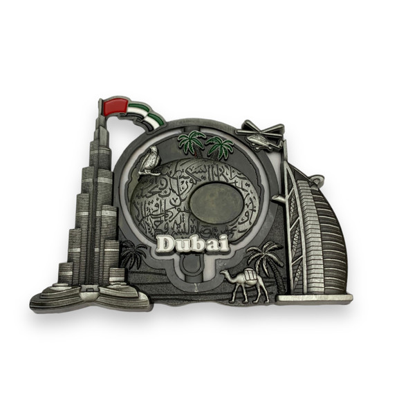 Metal Dubai Burj Al Arab Refrigerator | Boutique Skyline Memento - Luxury Handcrafted Art Craftihouse Dubai