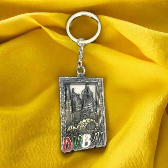 Dubai Keychain Key Ring For | High-resolution Metal Keyring - Luxury Handcrafted Art Craftihouse Dubai