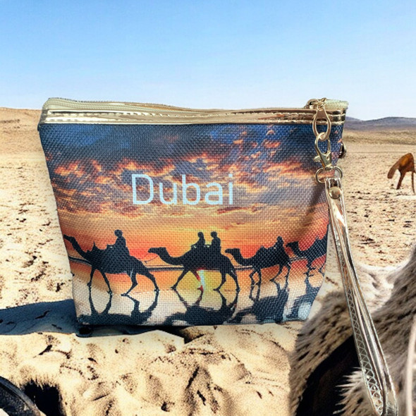 Premium Dubai Purse 20x16 Cm Camel High-Quality Souvenir