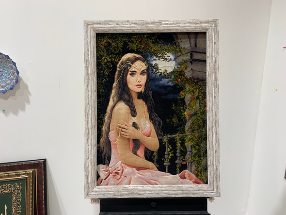 Premium Handmade Wool And Silk Carpet Embossed Wall Hanging Capet Frame Carpet Wall Decor High-Quality Souvenir
