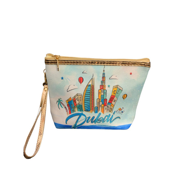 Premium Purse 20x16 Cm Skylines Printed High-Quality Souvenir