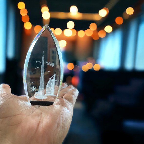 Exclusive Engraved Crystal Souvenir Heritage Collection Detail