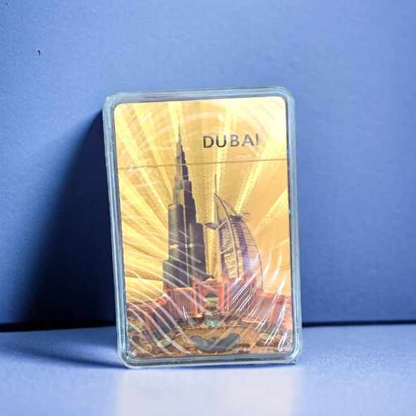 Premium Uae 24K Gold Foil Playing High-Quality Souvenir