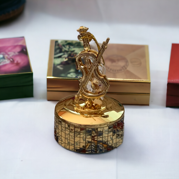 Premium 24k Gold Plated Violins High-Quality Souvenir