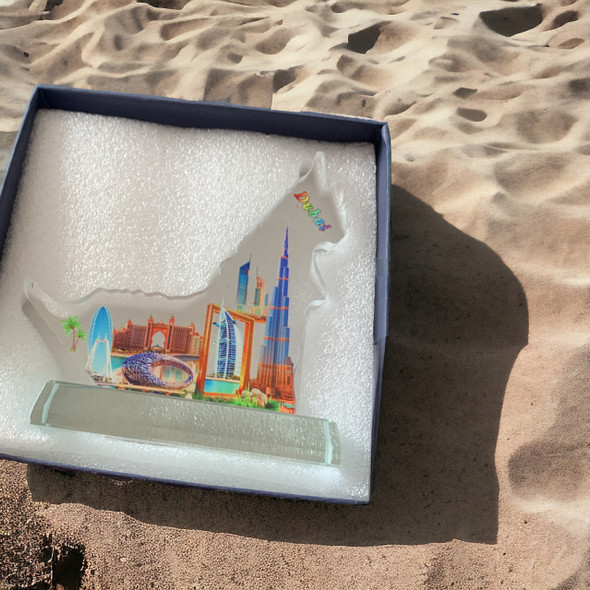 Uae Flag Table Decor 11.5 | Sophisticated Boutique Accessory | Crafted In Dubai - Luxury Handcrafted Art Craftihouse Dubai