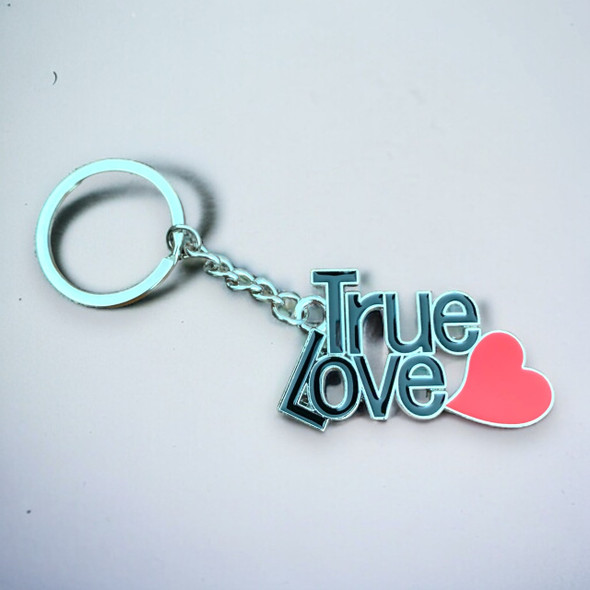 Exclusive True Love Love You Metal Keychain Heritage Collection Detail