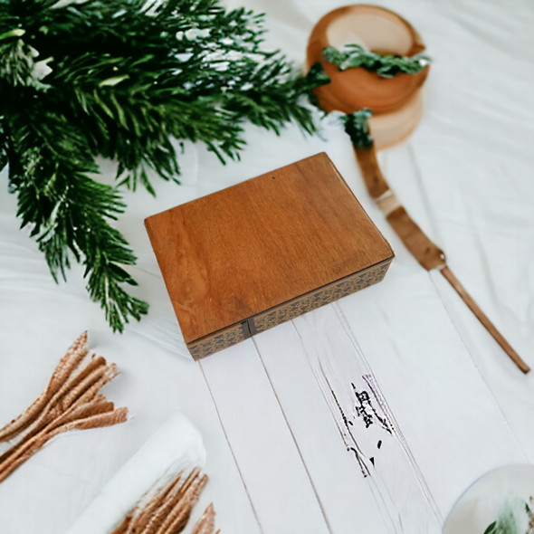Exclusive Hand Painted Wooden Jewelry Box Heritage Collection Detail