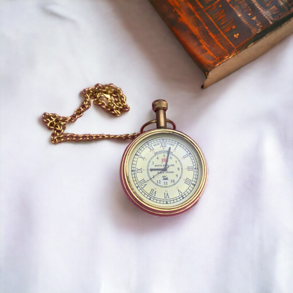 Premium Artisan Vintage Brass Pocket Watch High-Quality Souvenir