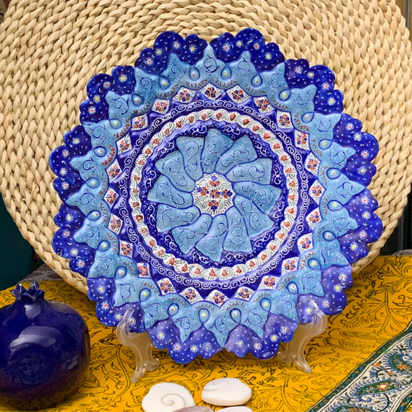Luxury Minakari Copper Plate 25 Premium Design Showcase