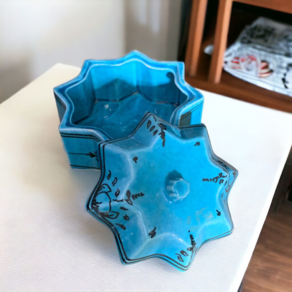 Premium Handcrafted Ceramic Candy & Sugar Bowl Set: Artisanal Charm for Your Kitchen High-Quality Souvenir