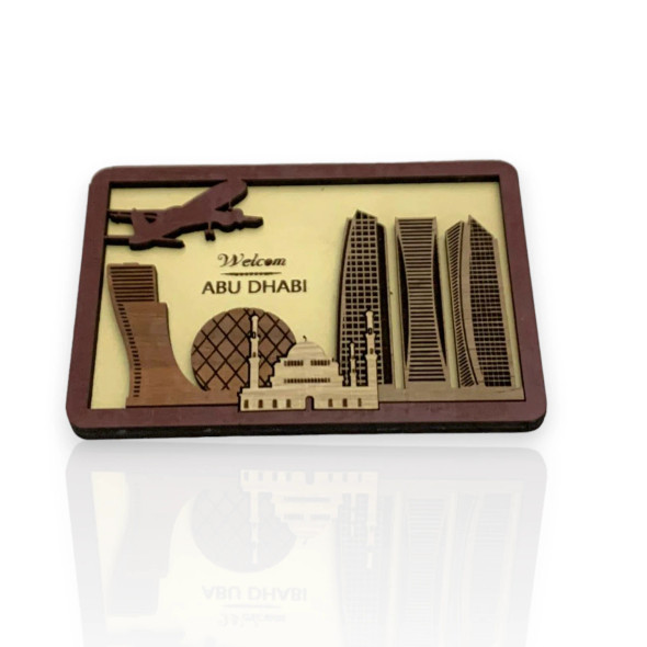 Abu Dhabi And Abu Dhabi | Modern Uae Capital Souvenir - Luxury Handcrafted Art Craftihouse Dubai