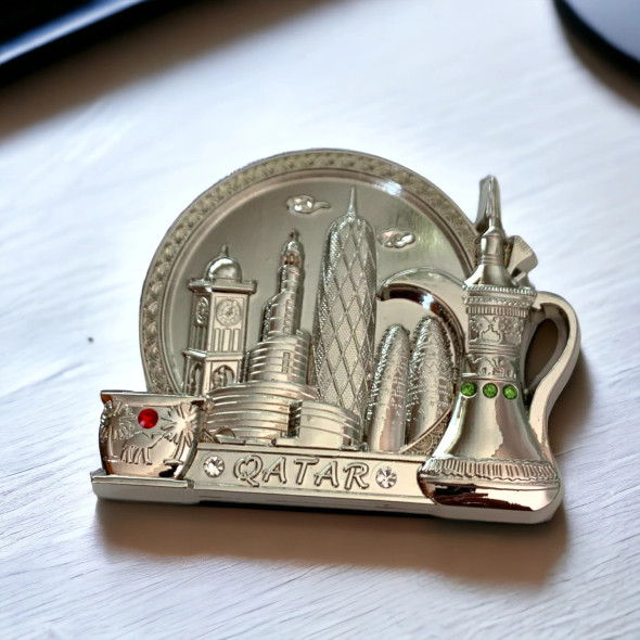 Exclusive Qatar landmark collectible , 1 Piece Assorted design Qatar memorabilia Fridge Magnet Heritage Collection Detail