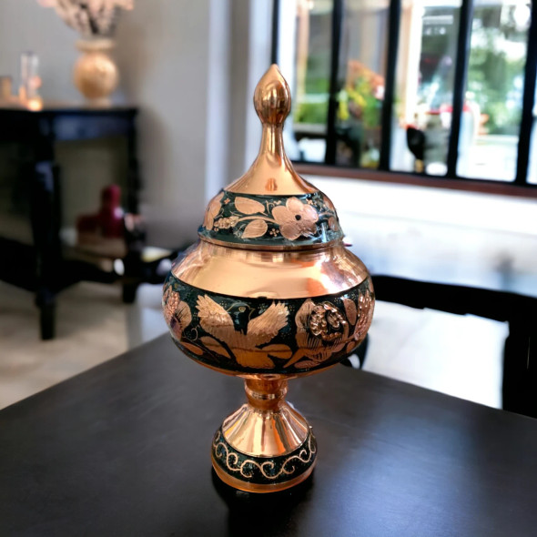 Persian copper candy bowl