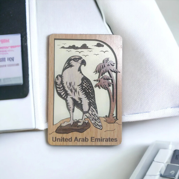 Uae Falcon Wooden | Sophisticated Boutique Accessory - Luxury Handcrafted Art Craftihouse Dubai