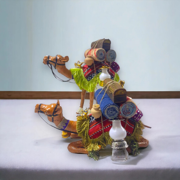 Loaded Camel 24" Set Colorful | Premium Handcrafted Dubai Memento - Luxury Handcrafted Art Craftihouse Dubai