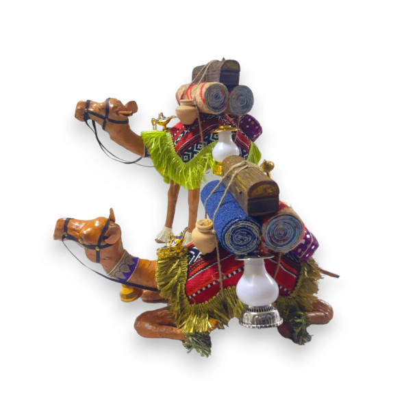 Loaded Camel 24" Set Colorful | Premium Handcrafted Dubai Memento - Luxury Handcrafted Art Craftihouse Dubai