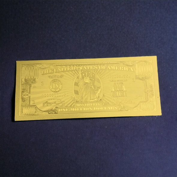 1 Million Dollar 24k Gold Foil | Luxury Heritage Gift & Souvenir - Luxury Handcrafted Art Craftihouse Dubai