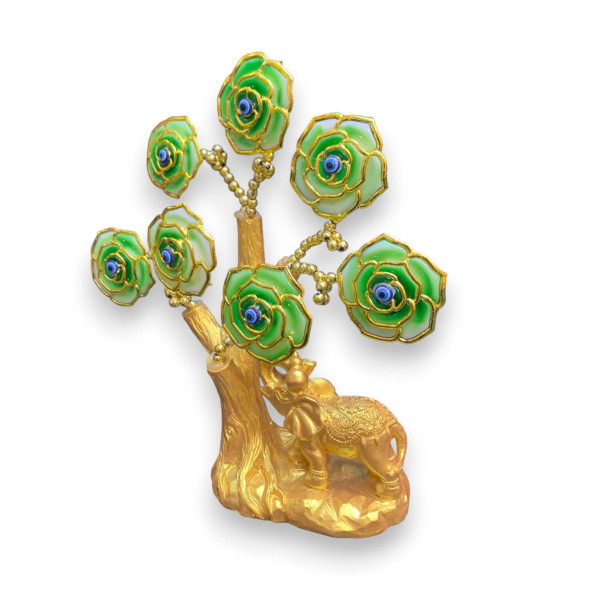 Elephant Turkish Blue Evil | Sophisticated Cultural Accent - Luxury Handcrafted Art Craftihouse Dubai