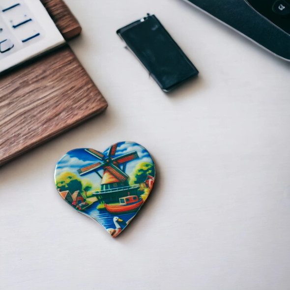 Heart Shaped Amsterdam Holland Ceramic | Premium Heritage Gift - Luxury Handcrafted Art Craftihouse Dubai