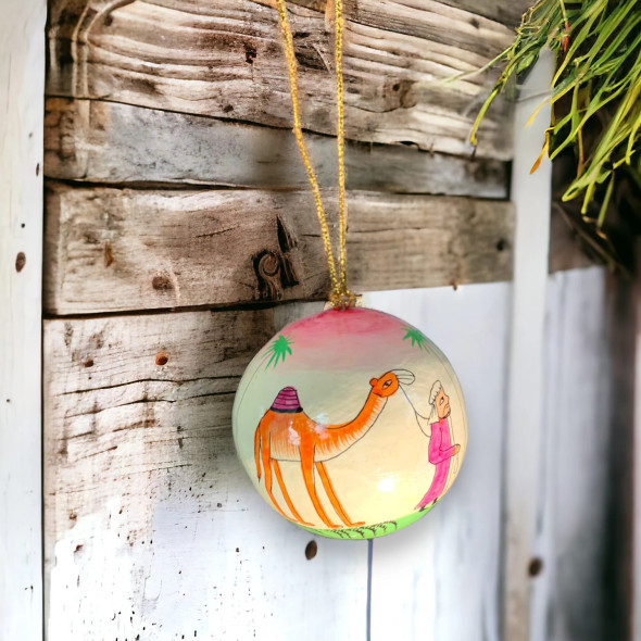 3" Paper Mache Ball With | Premium Handcrafted Memento | High-end Heritage Art - Luxury Handcrafted Art Craftihouse Dubai