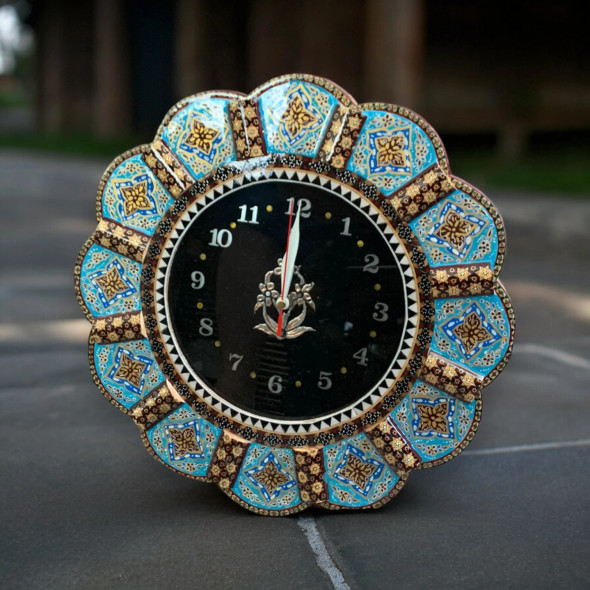 Exclusive Round Hand Painted Khatamkari Heritage Collection Detail
