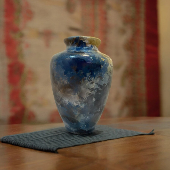 Exclusive Hand-painted Multicolored Artistic Clay Heritage Collection Detail