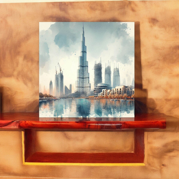 Premium Burj Khalifa Art Painting High-Quality Design