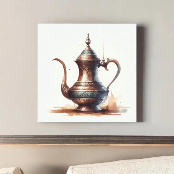 Premium Arabic Coffee Dallah Art High-Quality Design