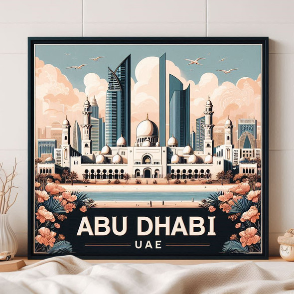 Abu Dhabi Uae Travel | Unique Cultural Digital Work - Luxury Handcrafted Art Craftihouse Dubai