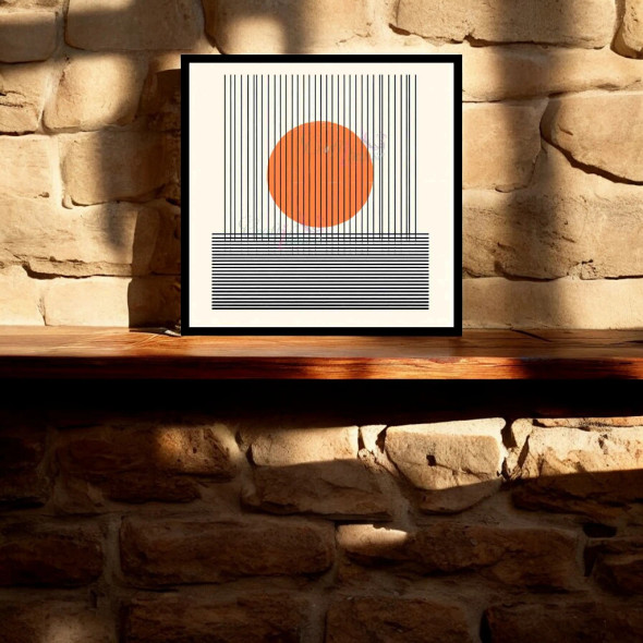 Sun Behind The Bars | Creative Home Decor Print - Luxury Handcrafted Art Craftihouse Dubai