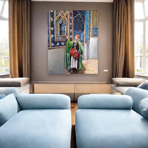 Premium Dervish Next To The Mosque Artisan Detail View