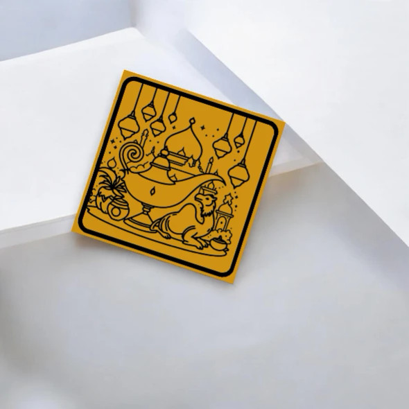 Magic Lamp And Camel Magnet | Aladdin Refrigerator Decoration | 6x6 Cm Aluminum Fridge Magnet - Luxury Handcrafted Souvenir Craftihouse Dubai