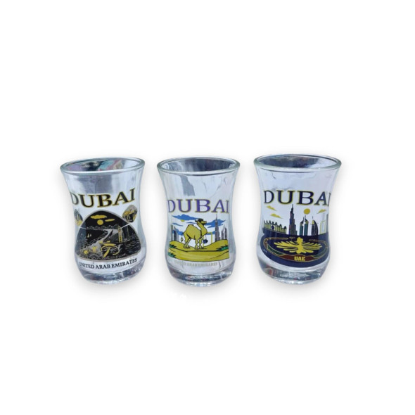 Premium Set Of 3 Shot Glasses Artisan Detail View