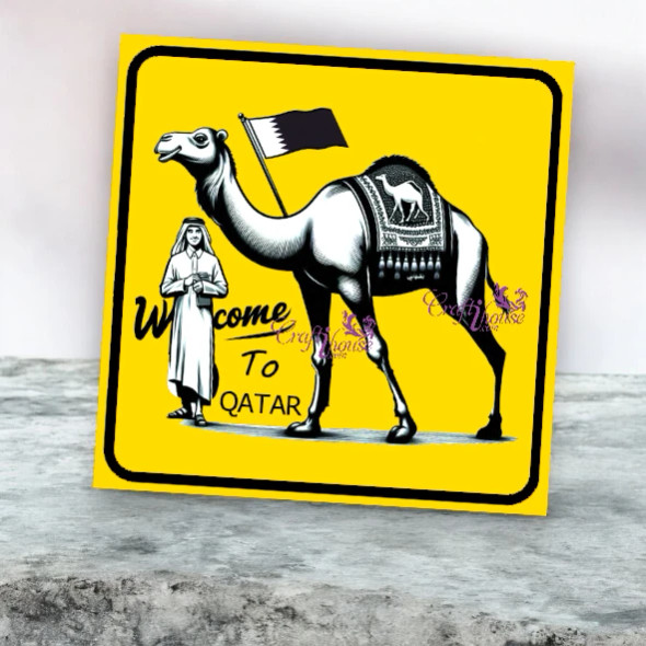 Qatar Camel Camel Cultural Memento Craftsmanship | Sophisticated Middle Eastern Fridge Magnet | Craf - Luxury Handcrafted Art Craftihouse Dubai