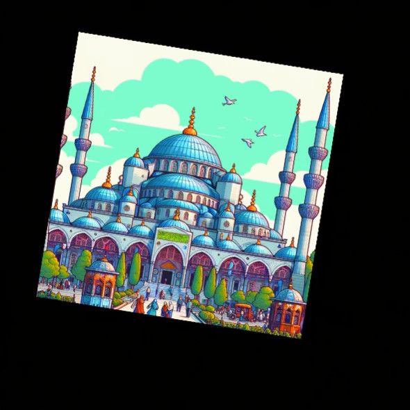 Istanbul Fridge Magnet – 8x8 cm Aluminum Travel Souvenir – Turkey Travel Memory, Istanbul Keepsake – Blue Mosque Souvenir - Handcrafted Heritage Souvenir from Craftihouse Dubai
