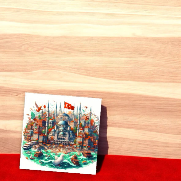 From Turkey Istanbul Blue Mosque | Premium Travel Keepsake | Iconic Dubai Souvenir - Luxury Handcrafted Art Craftihouse Dubai