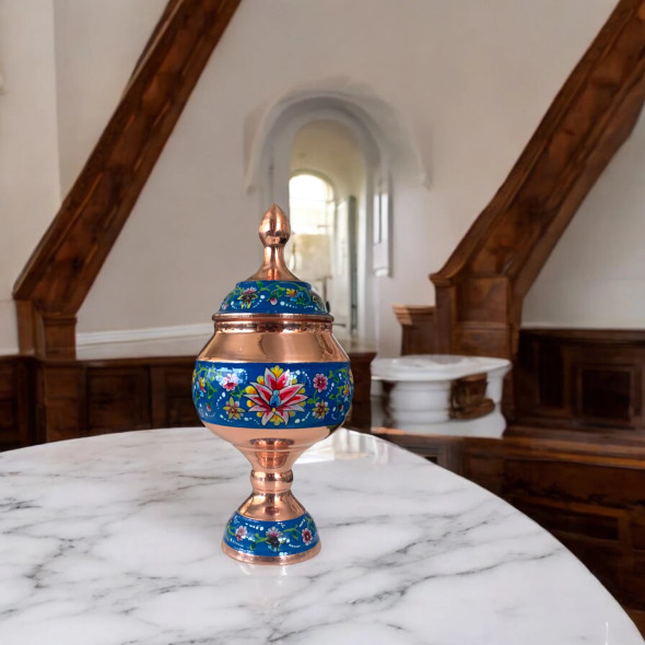 Elegant Copper Sugar Bowl Lid | Premium Handcrafted Memento - Luxury Handcrafted Art Craftihouse Dubai