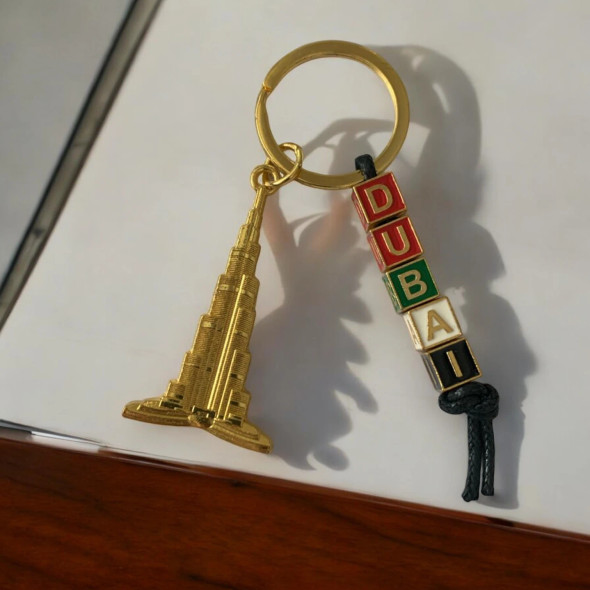 Luxury Dubai Wedding Gift Keychain Artisan Detail View