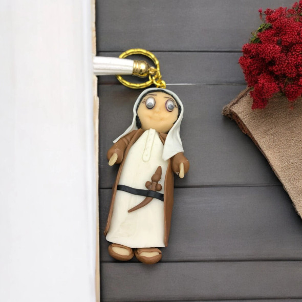 United Arab Emirates Key Chain | Handmade ARAB Boy with Dagger | Collectible UAE Souvenir | Oman Keepsake | Car Hanging Gift - Handcrafted Heritage Souvenir from Craftihouse Dubai