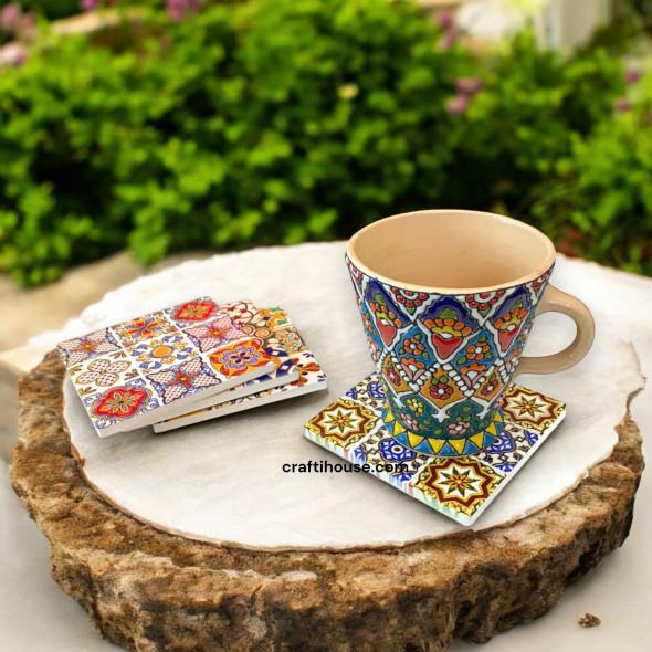 Her - Hand Painted Middle | Luxury Heritage Digital Art - Luxury Handcrafted Art Craftihouse Dubai