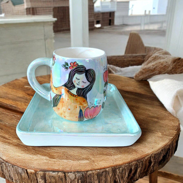 Luxury Uae Sunshine & Flowers Hand Artisan Detail View
