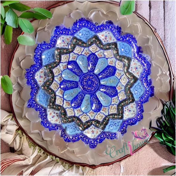 Exclusive Wall Hanging Copper Plate Fine Craftsmanship Detail
