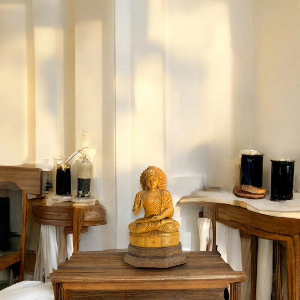 Premium Vintage Nepalese Buddha Statue Craftsmanship and Design