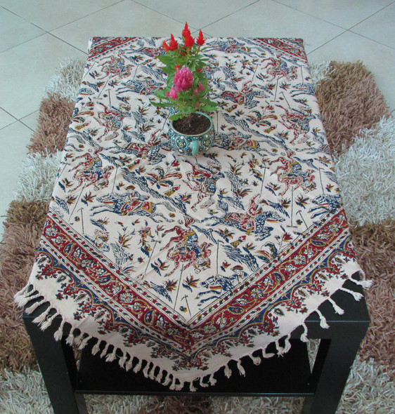 Exclusive Artisan Chogan Scene 100x100cm. Fine Craftsmanship Detail