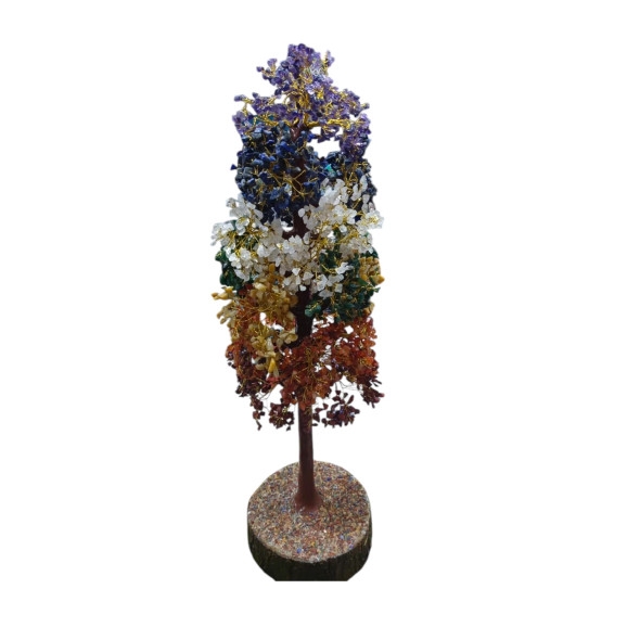 Luxury Artisan 7 Chakra Crystal Tree Artisan Detail View
