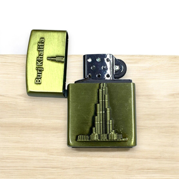 Premium Golden Burj Khalifa Gas Lighter Craftsmanship and Design