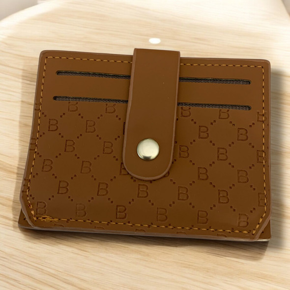 High-Resolution View of Unisex PU Leather Credit Card Holder with 7 Slots & Zip Coin Pocket Quality Product