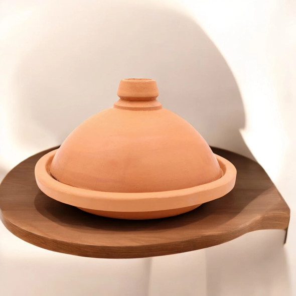 Premium Handmade 37 cm Glazed Terra Cotta Tagine Cooking Pot Craftsmanship and Design