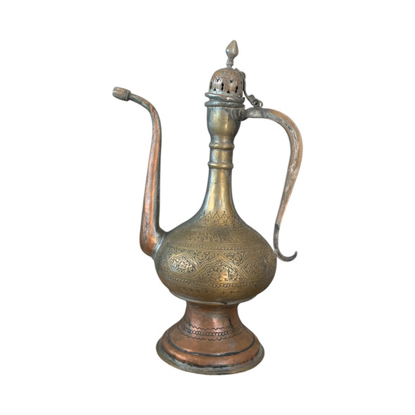 Vintage Hand-engraved Islamic Pitcher – 44 Cm Metal Art Traditional Decor & Table Centerpiece | Unique Hand-finished Beverage Jug | Boutique Gift Idea - Luxury Handcrafted Art Craftihouse Dubai